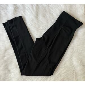 Spanx Women's Black Active Leggings Pants Back Pocket Size Large